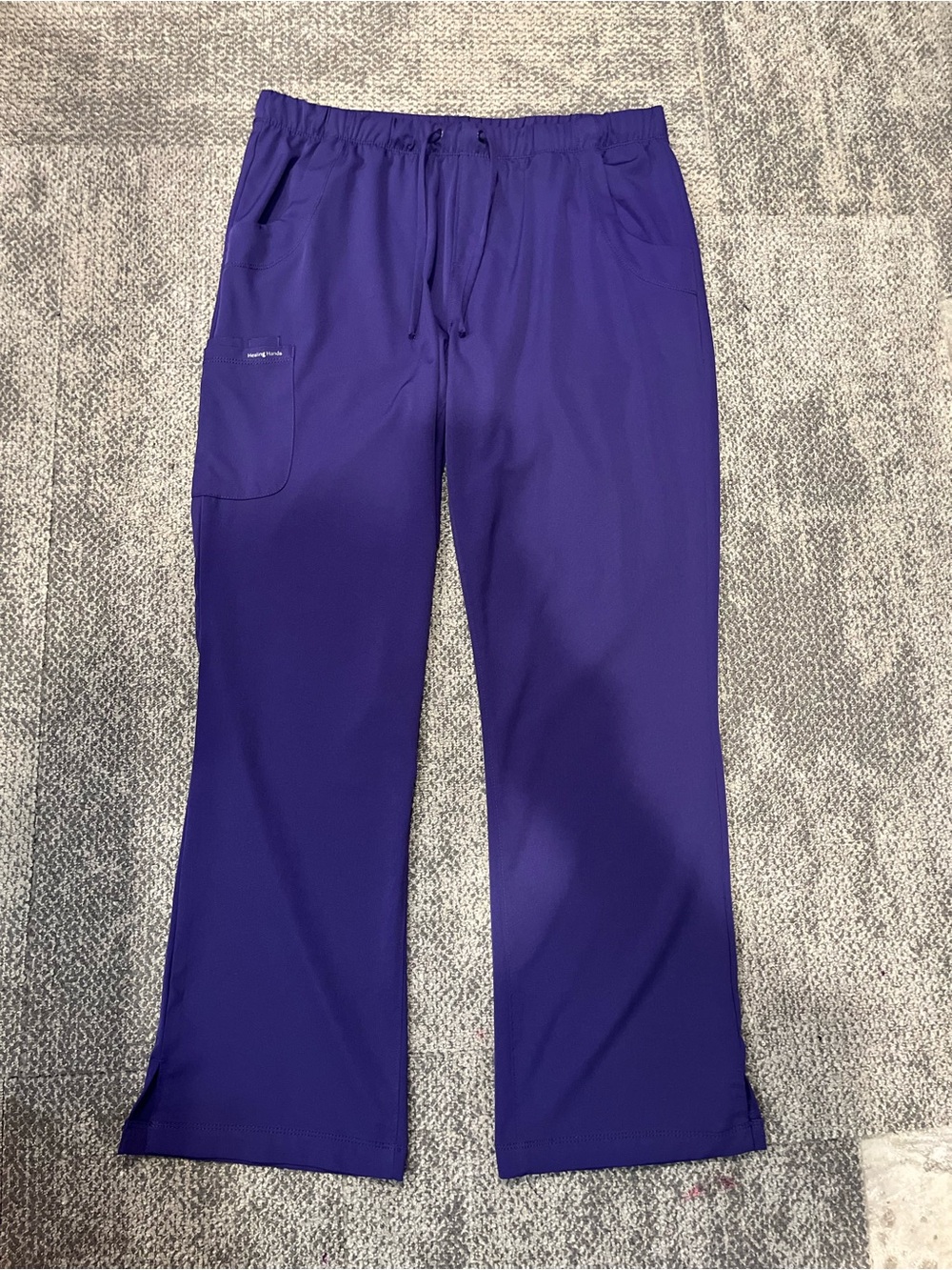 Healing Hands Purple Scrub Pants